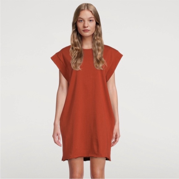 Rag & Bone Ryder Muscle Mini Dress in Paprika organic cotton size Small - Picture 5 of 15